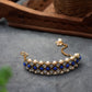 Kundan-Blue Stone Choker Necklace Set With Bracelet