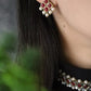 Kundan-Marsala Stone Choker Necklace Set