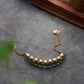 Kundan-Green Stone Choker Necklace Set With Bracelet