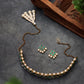 Kundan-Green Stone Choker Necklace Set