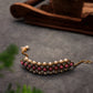 Kundan-Pink Stone Choker Necklace Set With Bracelet