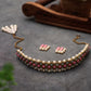 Kundan-Pink Stone Choker Necklace Set