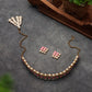 Kundan-Pink Stone Choker Necklace Set