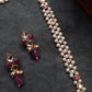 Amethyst Kundan and Pearl Long Necklace Set