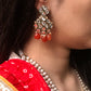 Carnelian and Kundan Long Layered Necklace Set