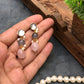 Rose Quartz and Kundan Long Layered Necklace