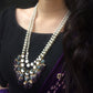 Amethyst and Kundan Long Layered Necklace