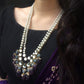 Amethyst and Kundan Long Layered Necklace Set