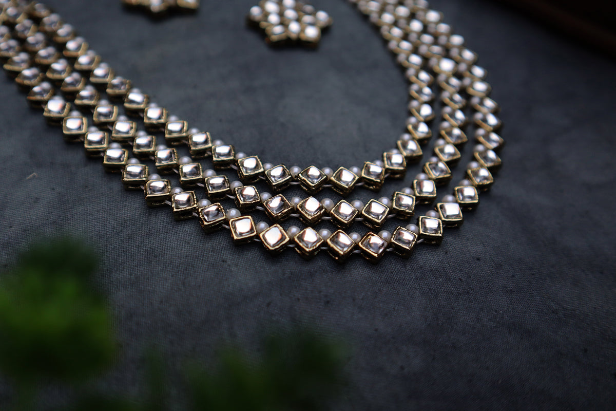 Kundan Layered Necklace Set