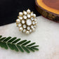 Kundan and Pearl Round Ring