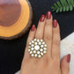 Kundan and Pearl Round Ring